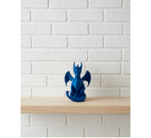 12 cm Mavi Ejderha Figürü Koleksiyonluk Dekoratif Biblo