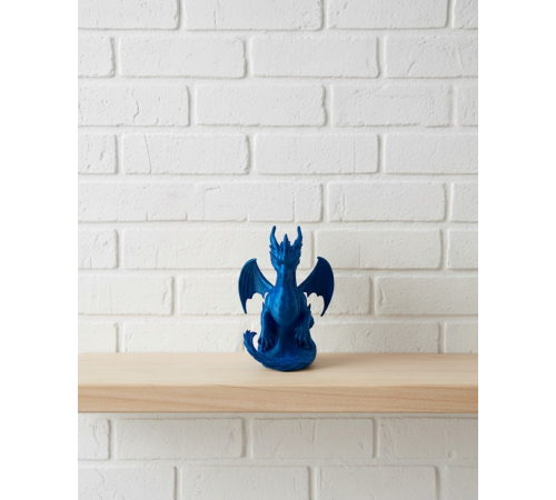12 cm Mavi Ejderha Figürü Koleksiyonluk Dekoratif Biblo