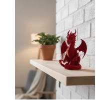 12 cm Kırmızı Ejderha Figürü Koleksiyonluk Dekoratif Biblo