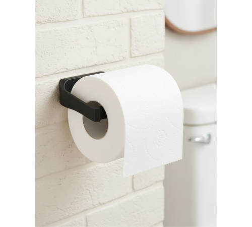 Duvara Monte Siyah Peçetelik Minimal Banyo Aksesuarı