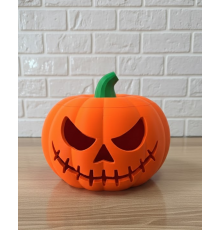 23×15 cm Korku Temalı Balkabağı Biblo Dekoratif Ev Ofis Süs Eşyası