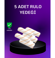 5’li Mini Rulo Boya Seti Duvar Tavan Emülsiyon Uygulama