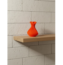 11 cm Turuncu Kalp Formlu Mini Vazo Estetik Dekoratif Obje