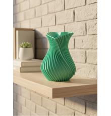 24 cm Turkuaz Kalp Formlu Büyük Boy Vazo Estetik Dekor Ürünü