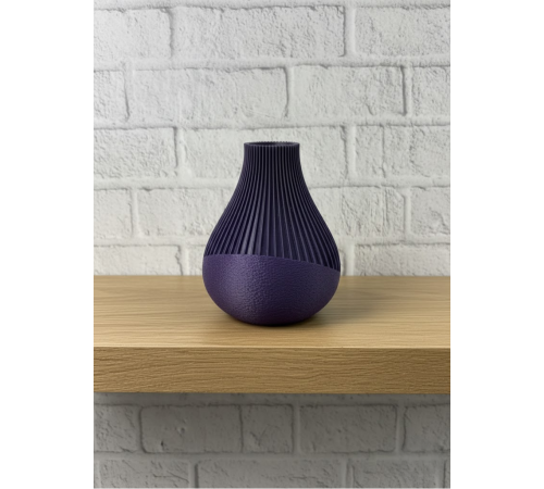 MOR VAZO ÇİZGİLİ