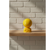 Mini FIFA Futbol Topu Biblo Sarı Renk 10cm Spor Temalı Dekor