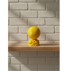 Mini FIFA Futbol Topu Biblo Sarı Renk 10cm Spor Temalı Dekor