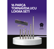 Çok Amaçlı 16lı Bits Uç Seti Dayanıklı Tornavida Adaptör