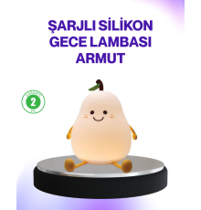 Şarjlı Armut Masa Lambası Renk Değiştiren LED Gece Işığı