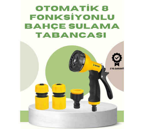 Çok Fonksiyonlu Bahçe Sulama Tabancası Ergonomik Basınçlı Sprey