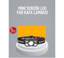 Şarj Edilebilir LED Far Hareket Sensörlü 5 Modlu Outdoor