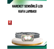 Şarjlı Wave Sensörlü LED Kafa Feneri Outdoor Kullanım