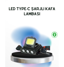 Şarjlı LED Kafa Lambası 800 Lumen COB XPE Ayarlanabilir Başlıklı