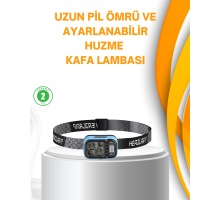 Su Geçirmez LED Kafa Lambası 53 Çalışma Modu Güç Ekranlı