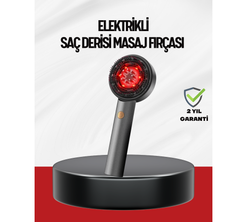 Saç Büyüme Destekleyici Elektrikli Masaj Tarak Yağ Aplikatörlü