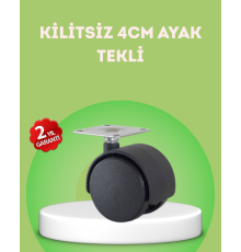 Kilitsiz 4 cm Mobilya Ayağı Tek Adet Pratik ve Dayanıklı