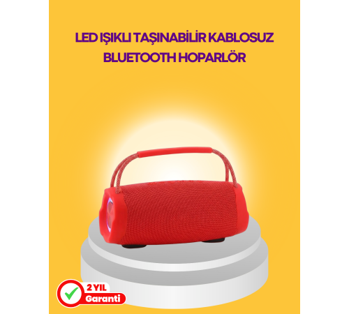 10W Güçlü Stereo Ses Sunan IPX6 Bluetooth Hoparlör