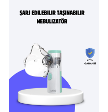 Cep Tipi Şarjlı Nebulizatör Ultrasonik Buhar Makinesi