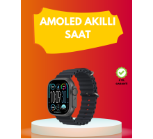 AMOLED Ekran 49mm Ultra Tasarım 3 Kordonlu Akıllı Saat