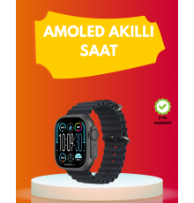 AMOLED Ekran 49mm Ultra Tasarım 3 Kordonlu Akıllı Saat
