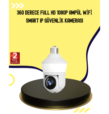 1080P Görüntü Kaliteli Wi-Fi Ampul Tipi Güvenlik Kamerası