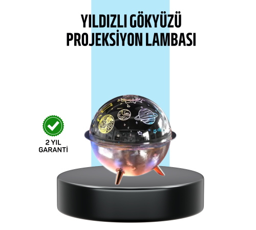 Galaksi ve Yıldız Efektli Nemlendirici Işık Projektörü