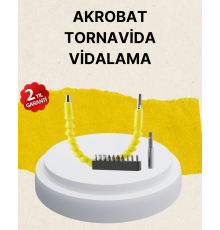 Akrobat Vidalama Uç Seti 12 Parça Profesyonel Dar Alan Kullanım