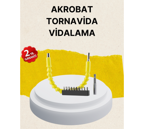 Akrobat Vidalama Uç Seti 12 Parça Profesyonel Dar Alan Kullanım