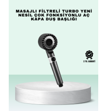 Aç Kapa Tuşlu Filtreli Duş Başlığı Yeni Nesil Tasarım
