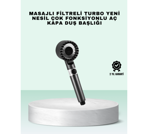 Aç Kapa Tuşlu Filtreli Duş Başlığı Yeni Nesil Tasarım