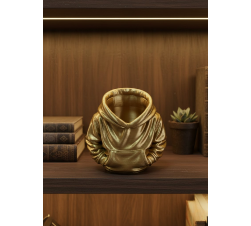 Gold Hoodie Kalemlik 10x10 cm Masa Üstü Düzenleyici