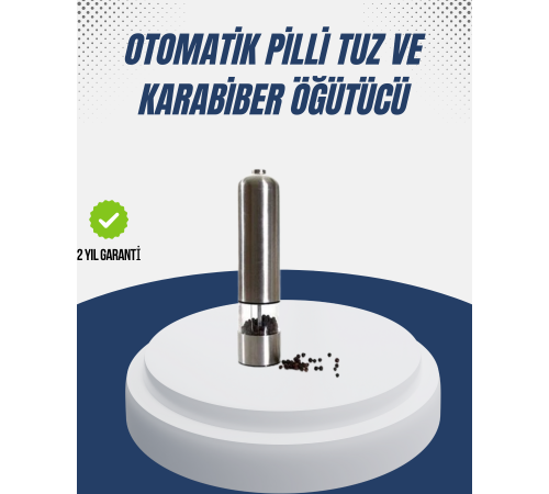 Otomatik Baharat Değirmeni Paslanmaz Gövde Ergonomik Tasarım