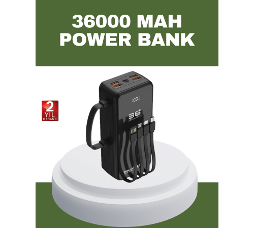 Hızlı Şarj Destekli Powerbank Tüm Cihazlarla Uyumlu