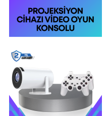 Oyun Konsolu Uyumlu Kablosuz Projeksiyon Cihazı Ev Sinema Deneyimi