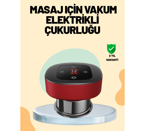 4’ü 1 Arada Elektrikli Çukurluk Masaj Seti Isı Masaj ve Kırmızı Işık