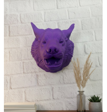 Mor Kurt Figürü Duvar Aksesuarı