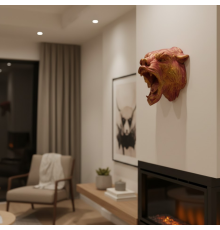 3D Jaguar Figürü Duvar Süsü