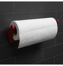 Dekoratif Kırmızı Kağıt Havlu Tutucu Duvar Askılı Model