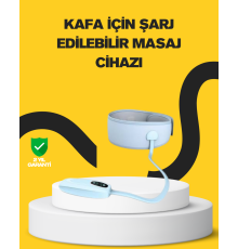 Baş ve Şakak Masaj Aleti Isı Destekli Derin Rahatlama