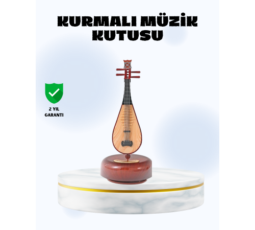 Enstrüman Şeklinde Müzik Kutusu Lüt Tasarım Melodious Music