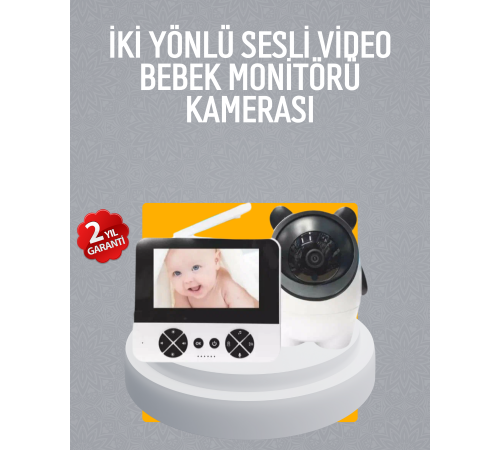 Görüntülü Bebek Monitörü 4.3 İnç Ekran ve Sesli İletişim