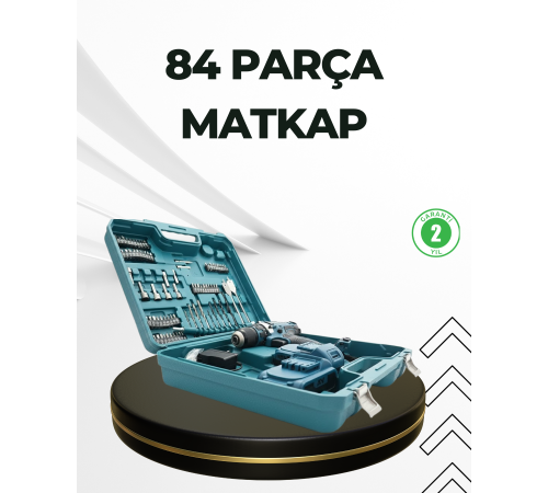 Çift Bataryalı Şarjlı Matkap Uç Seti Ev ve Usta Kullanımı