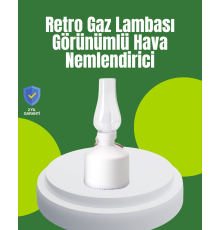 USB Şarjlı Retro Gaz Lambası Hava Nemlendirici Led Atmosfer Işıklı