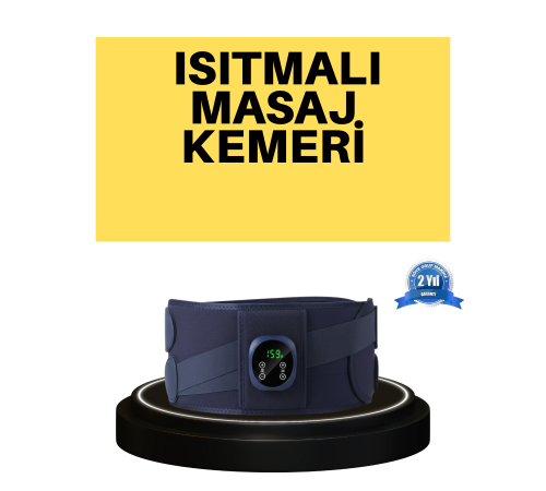 Dijital Ekranlı Isıtmalı Masaj Kemeri Bel Çevresi 100 cm Altı İçin Uygun