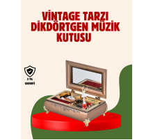 Piyano Şeklinde Balerinli Müzik Kutusu Takı Bölmeli Şık Model