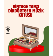 Piyano Şeklinde Balerinli Müzik Kutusu Takı Bölmeli Şık Model