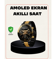 Amoled Akıllı Saat Manyetik Şarj GPS Destekli Spor ve Günlük Kullanım