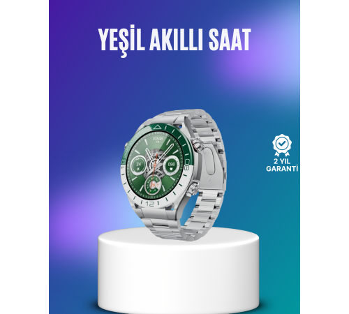 Harita Görüntüleme Özellikli Amoled Akıllı Saat 3 Kayışlı Fitness Takipli