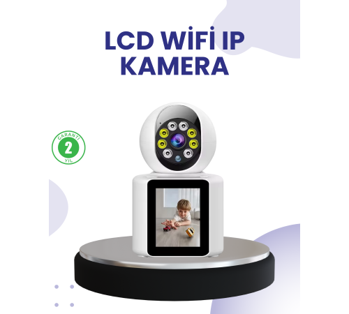 WiFi İç Mekan Kamera 2K Gece Görüşlü Çift Yönlü Görüntü Konuşma Destekli