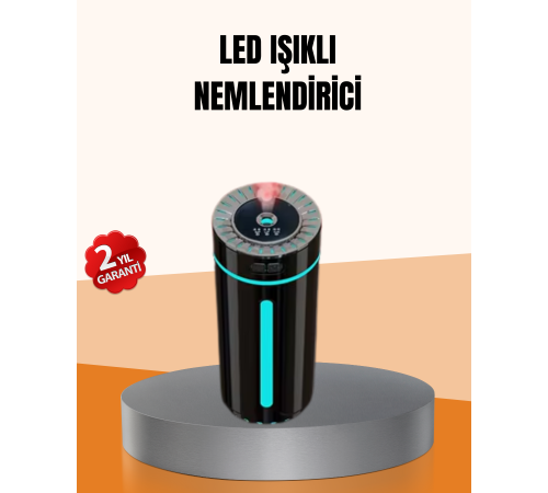 Ultrasonik Nemlendirici LED Işıklı Aromaterapi Difüzör Sessiz Çalışma